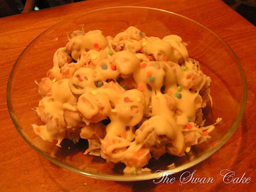Struffoli al cioccolato bianco