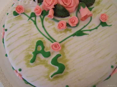 Torta decorata con MMF(marshmallows fondant)