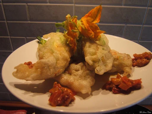 Fiori di zucca ripieni 2