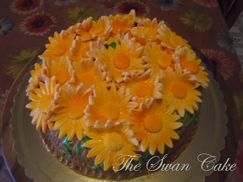 Torta cesto di margherite