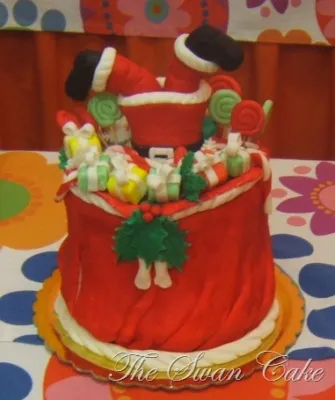 Babbo Natale caduto nel sacco doni